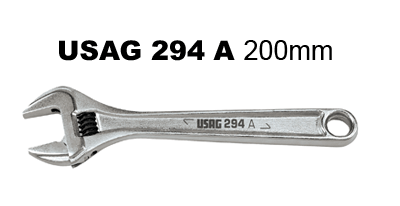 Chiave a Rullino USAG 294A mm. 200 cromata regolabile